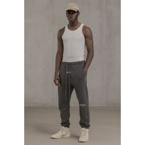 Essentials FEAR OF GOD Gray Track Sweat Lounge Pants  Mens Size Medium - Picture 1 of 11